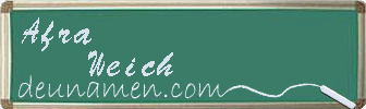 Afra Weich Visitenkarte
